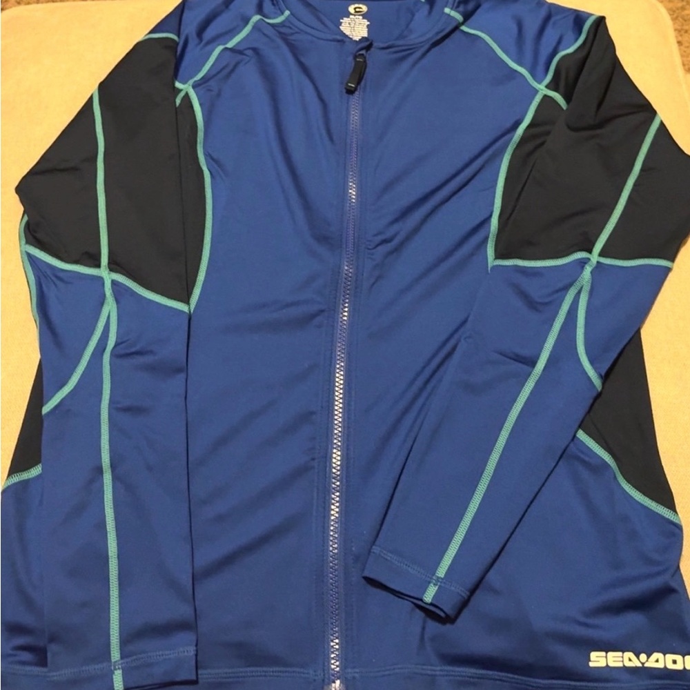 Seadoo Performance Rash guard Blue and Black Women's Jacket
